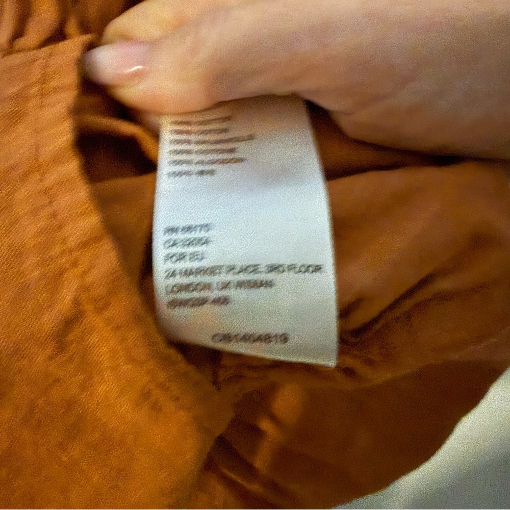 Free people Women's Rust Peplum Top - Picture 5 of 7